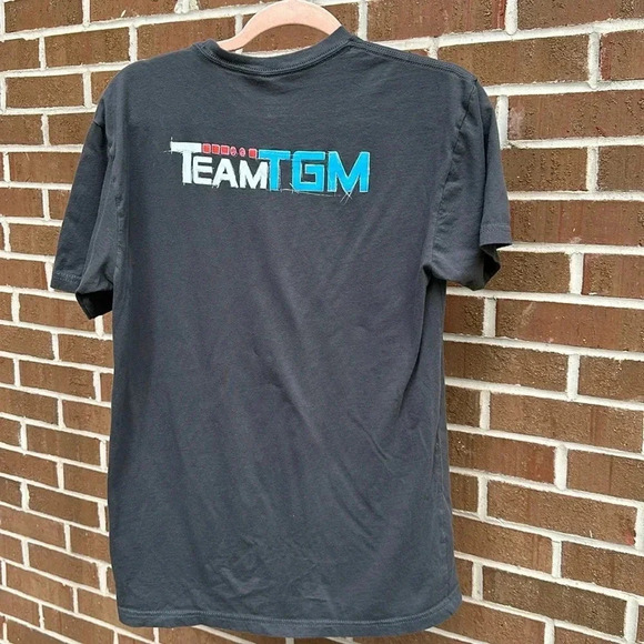 Team TGM Gray Red &Teal Car Graphic Tshirt-Mens Size Medium - Picture 5 of 6